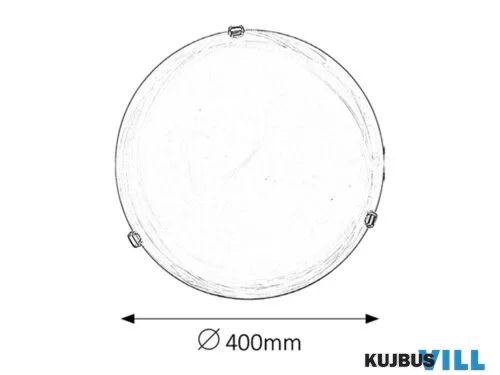 RÁBALUX 3301 Alabastro mennyD40 E27 2x60Wfehér/arany