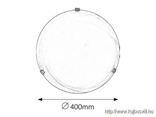 RÁBALUX 3302 Alabastro mennyD40 E27 2x60Wfehér/króm