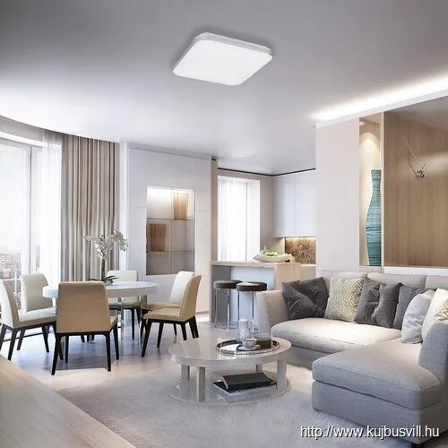 RÁBALUX 3409 Oscar,menny.36W,4000K,53x53cm,fehér,króm