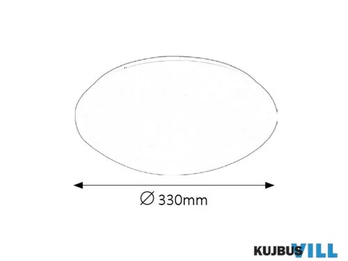 RÁBALUX 3438 Lucas,menny.18W,4000K,D33cm,fehér,IP44
