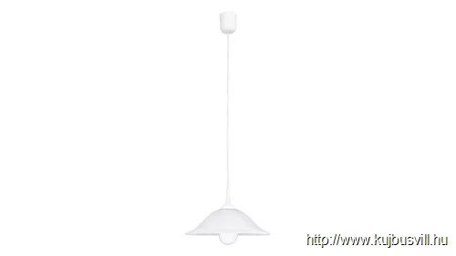 RÁBALUX 3905 Alabastro függ.fix D30 E27 60W fehér