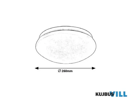 RÁBALUX 3936 Lucas,menny12W,4000K,D26cm,csillageffekt