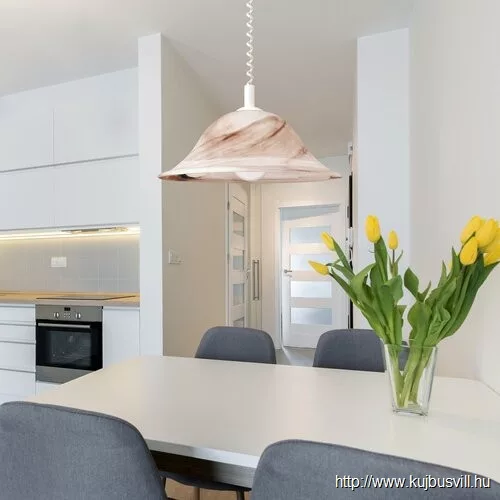 RÁBALUX 3954 Alabastro függ.rolly D41 E27 60Wtabaco