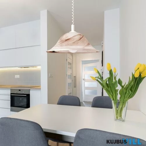 RÁBALUX 3954 Alabastro függ.rolly D41 E27 60Wtabaco