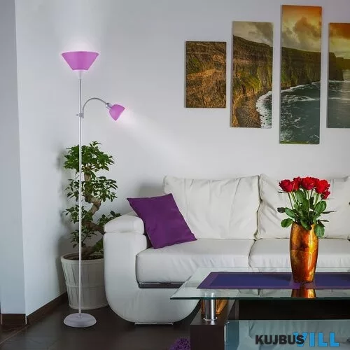 KIFUTÓ RÁBALUX 4020 Action álló E27 100W+E14 25W ezüst-lila