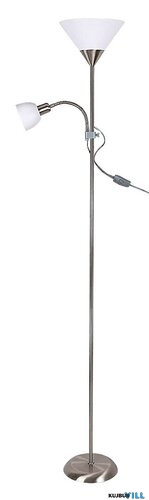 RÁBALUX 4064 Action álló E27 100W+E14 25W króm-fehér