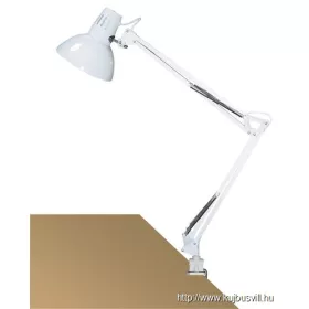 RÁBALUX 4214 Arno asztali E27 60W,fehér,fém satuval