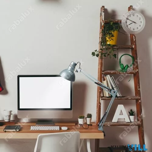KIFUTÓ RÁBALUX 4216 Arno asztali E27 60W,ezüst,fém satuval