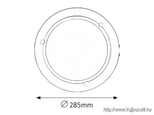 RÁBALUX 5101 Ufo menny.D29 E27 60W fehér opál