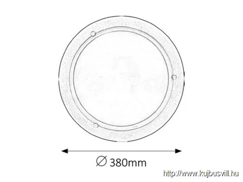 RÁBALUX 5131 Ufo menny.D38 E27 2x60W fehér opál