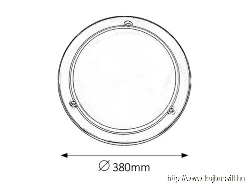 KIFUTÓ RÁBALUX 5143 Ufo menny.D38 E27 2x60W króm opál