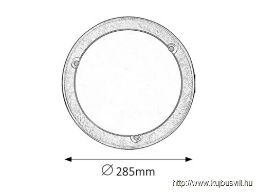 RÁBALUX 5203 Ufo menny.D285 E27 60W bronz szatin
