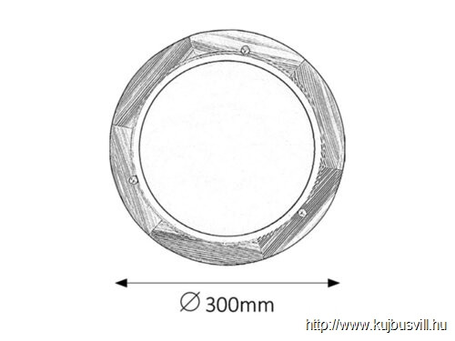 RÁBALUX 5401 Fa Ufo falikarD30 E27 60W natúr opál