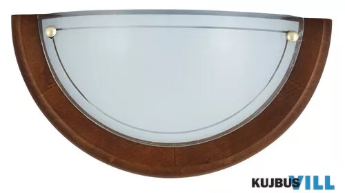 RÁBALUX 5407 Fa Ufo falikarD30 E27 60W tölgy opál