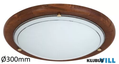 RÁBALUX 5417 Fa Ufo menny.D30 E27 60W tölgy opál