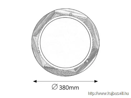 RÁBALUX 5421 Fa Ufo menny.D38 E27 2x60W natúr opál