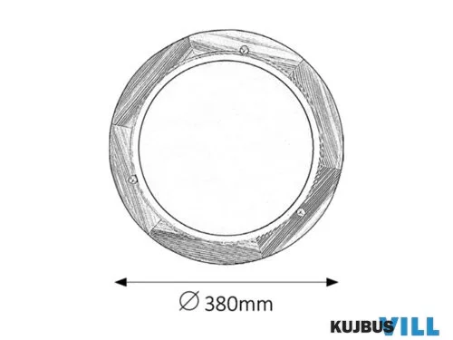 RÁBALUX 5421 Fa Ufo menny.D38 E27 2x60W natúr opál