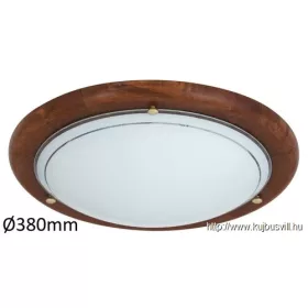 RÁBALUX 5427 Fa Ufo menny.D38 E27 2x60W tölgy opál