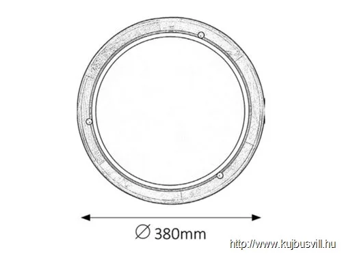 RÁBALUX 5427 Fa Ufo menny.D38 E27 2x60W tölgy opál