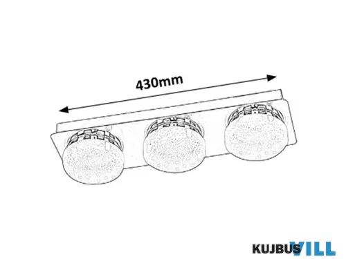 RÁBALUX 5663 Hilary,Spot,3xLED 15W