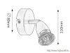 RÁBALUX 5991 Norman 1-es szpot sz.króm ff nélkül