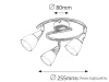 RÁBALUX 6769 Nicolette 3-as szpot E14 3x40W króm/feh