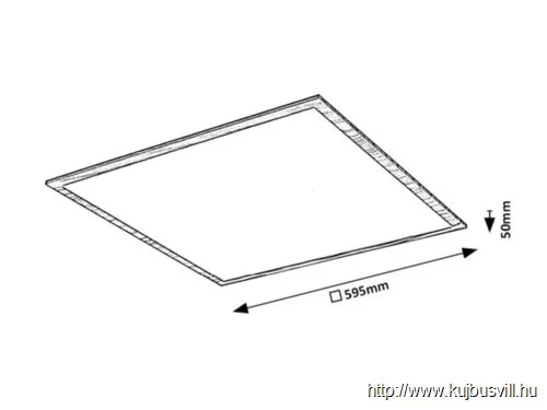 RÁBALUX 6908 Almond,bel.menny,LED 40W,4000K,bükk,60cm