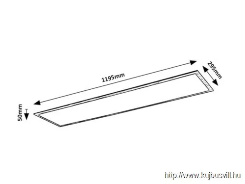 RÁBALUX 6909 Almond,bel.menny,LED 40W,bükk,120cm