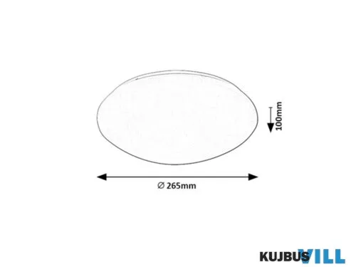 RÁBALUX 71132 Lucas,menny.12W,4000K,D26,5cm,fehér,IP44
