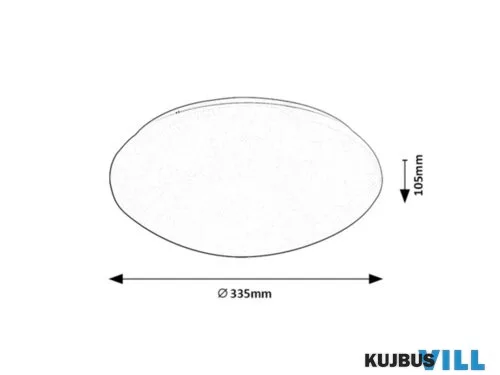 RÁBALUX 71133 Lucas,menny.18W,4000K,D33,5cm,fehér,IP44