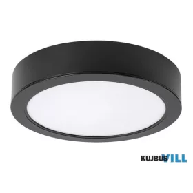 RÁBALUX 71198 Shaun2,menny.7W,4000K,fekete,kerek,D12cm