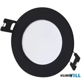 RÁBALUX 71224 Shaun2,menny. 3W,3000K,fekete,kerek,D9cm