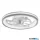 RÁBALUX 71335 Fanricius,belt.ventilátor, LED40W,ezüst