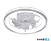 RÁBALUX 71335 Fanricius,belt.ventilátor, LED40W,ezüst