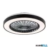 RÁBALUX 71336 Dalfon2,belt.ventilátor, LED40W, D48cm