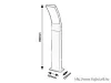 RÁBALUX 7506 Palanga,kül.álló,LED 12W 800lm,H80cm