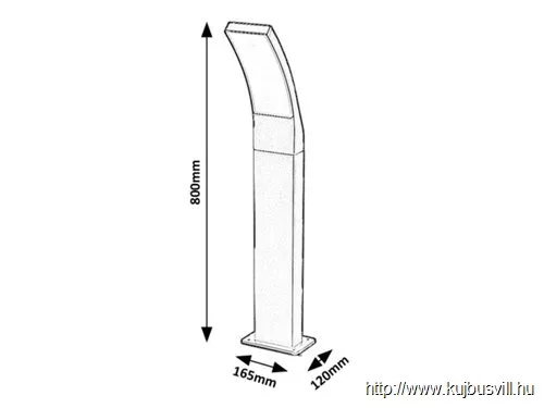 RÁBALUX 7506 Palanga,kül.álló,LED 12W 800lm,H80cm