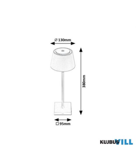 RÁBALUX 76010 Taena,belt.asztali, LED4W, H38cm, fekete
