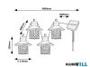 RÁBALUX 77003 Ximpu,kül.szolár, LED0,1W, L310cm
