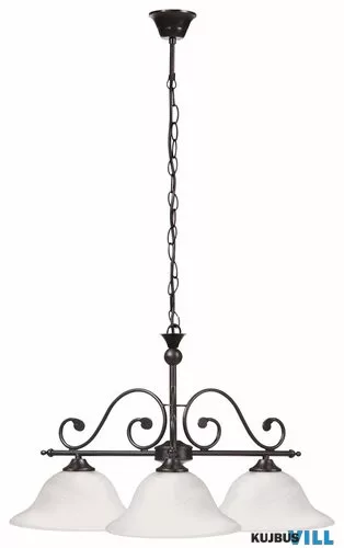 RÁBALUX 7773 Dorothea 3 ágú függ. E27 3x60W m. fekete
