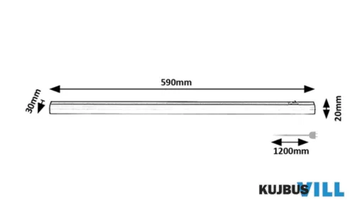 RÁBALUX 78004 Greg,belt.pultmeg. LED9W, L59cm, fekete