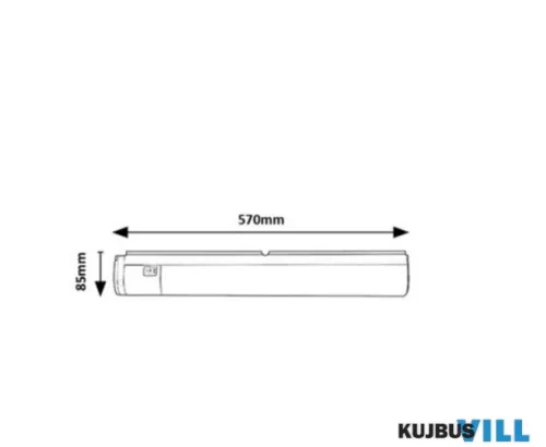 RÁBALUX 78029 Duddu,belt.pultmeg. LED17W, L57cm,fekete