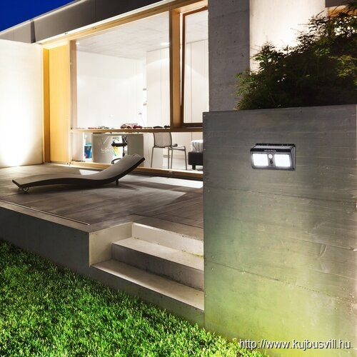 RÁBALUX 7881 Ostrava,kült.szol,LED2,4W,fekete,szenzor