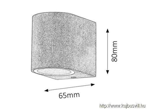 RÁBALUX 8018 Chile kült fali GU10 35W a.barna IP44