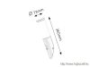 RÁBALUX 8146 Black torch kültfalikar E27 25Wm.fktIP44