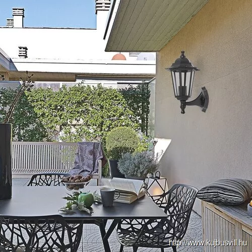 RÁBALUX 8204 Velence,fali,E27 60W,H35cm,feke.fel,IP43