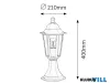 RÁBALUX 8205 Velence,álló,E27 60W,H40cm,fehér,IP43