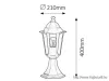 RÁBALUX 8206 Velence,álló,E27 60W,H40cm,fekete,IP43