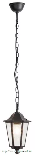 KIFUTÓ RÁBALUX 8208 Velence,függ.E27 60W,H95cm,fekete,IP43