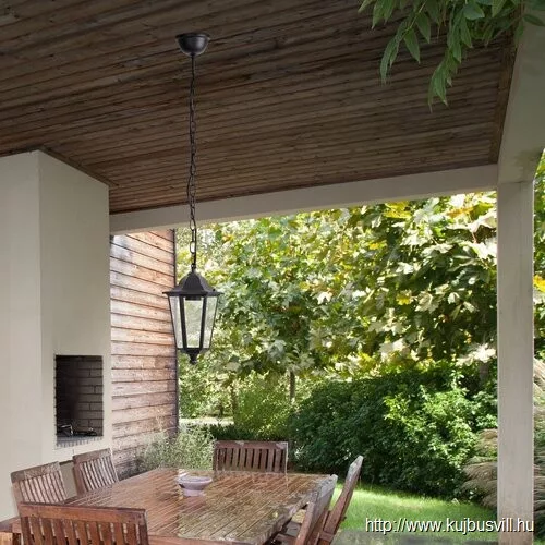 KIFUTÓ RÁBALUX 8208 Velence,függ.E27 60W,H95cm,fekete,IP43